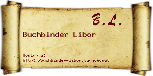 Buchbinder Libor névjegykártya